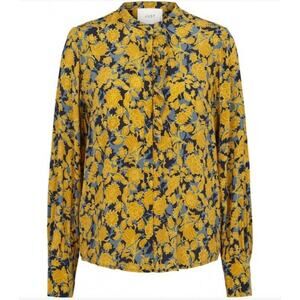 NEW Just Female Tanner Button Shirt - Jordan Floral Small Long-Sleeve